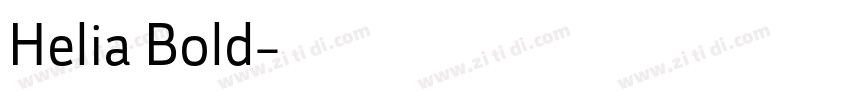 Helia Bold字体转换